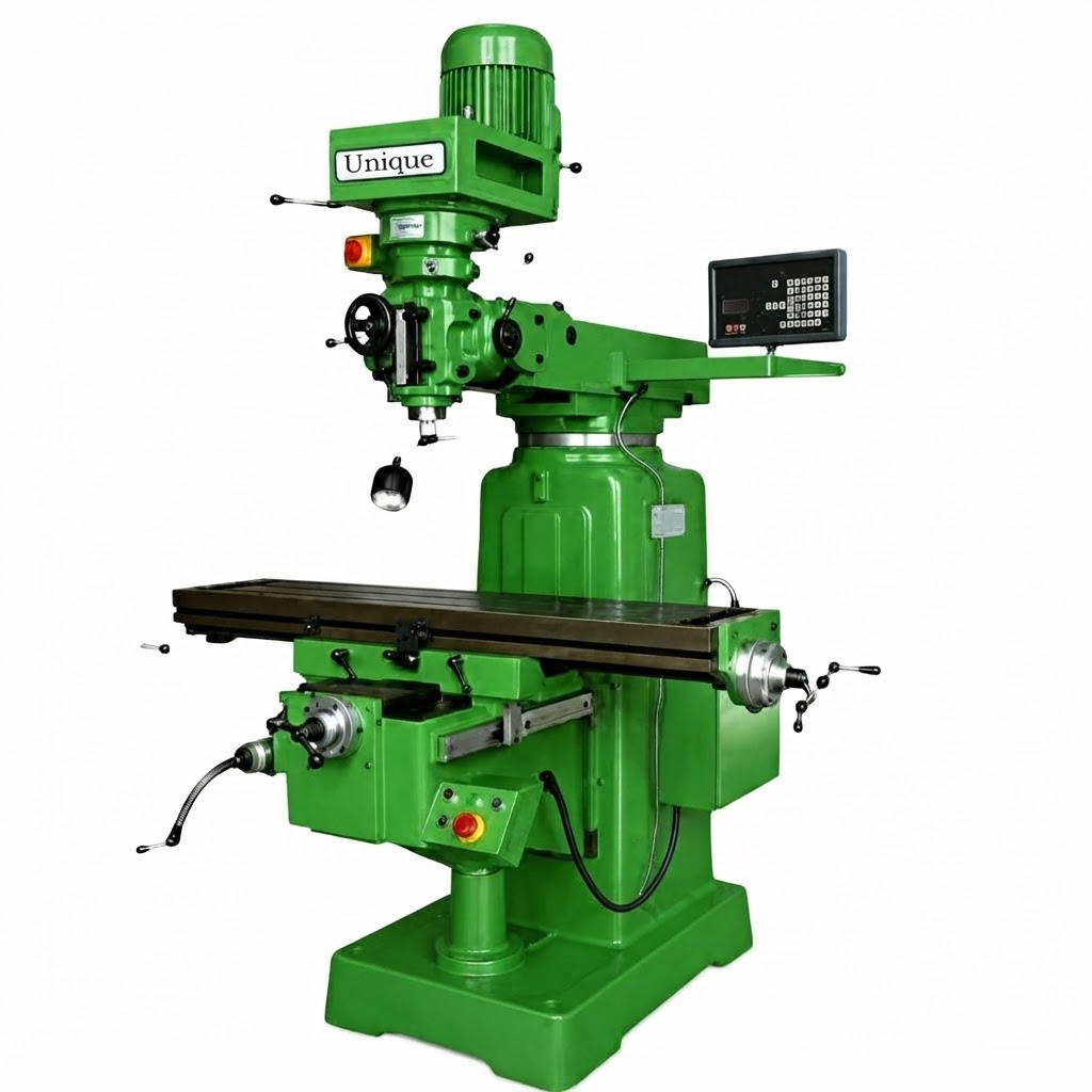 Heavy-duty DRO Milling Machine Manufacturers in Sikkimby Unique Machineries Pvt. Ltd.